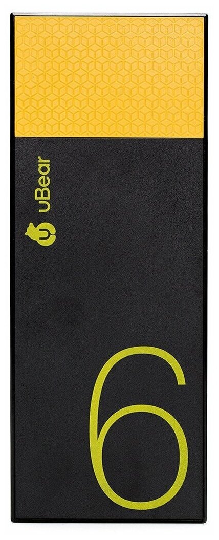 UBear Light 6000 black/yellow внешний портативный аккумулятор