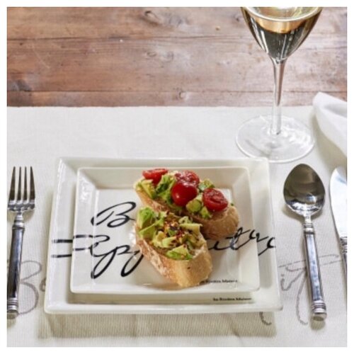 Блюдо квадратное RIVIERA MAISON BUON APPETITO 164950 180х180 белый