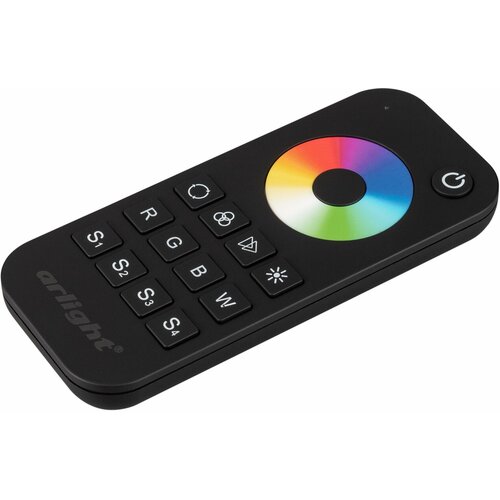 Пульт 023479 SMART-R28-RGBW Black (1 зона, 2.4G)