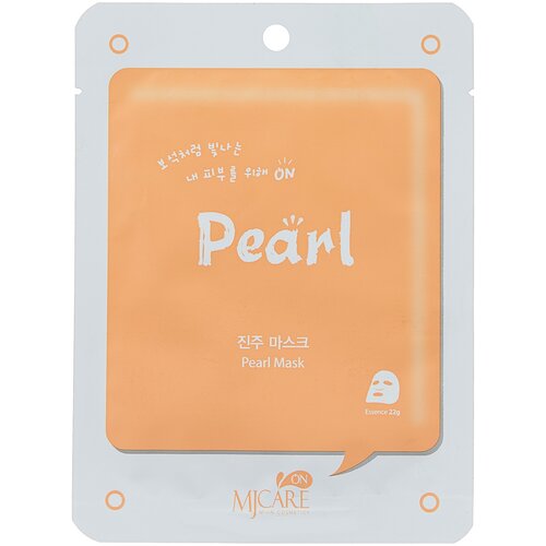 MIJIN Cosmetics Тканевая маска Mj Care On Pearl с экстрактом жемчуга, 22 г