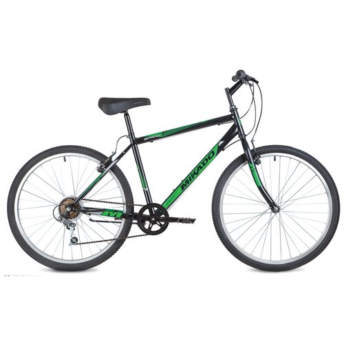 Горный (MTB) велосипед MIKADO Spark 1.0 (2021) зеленый 18 (требует финальной сборки)