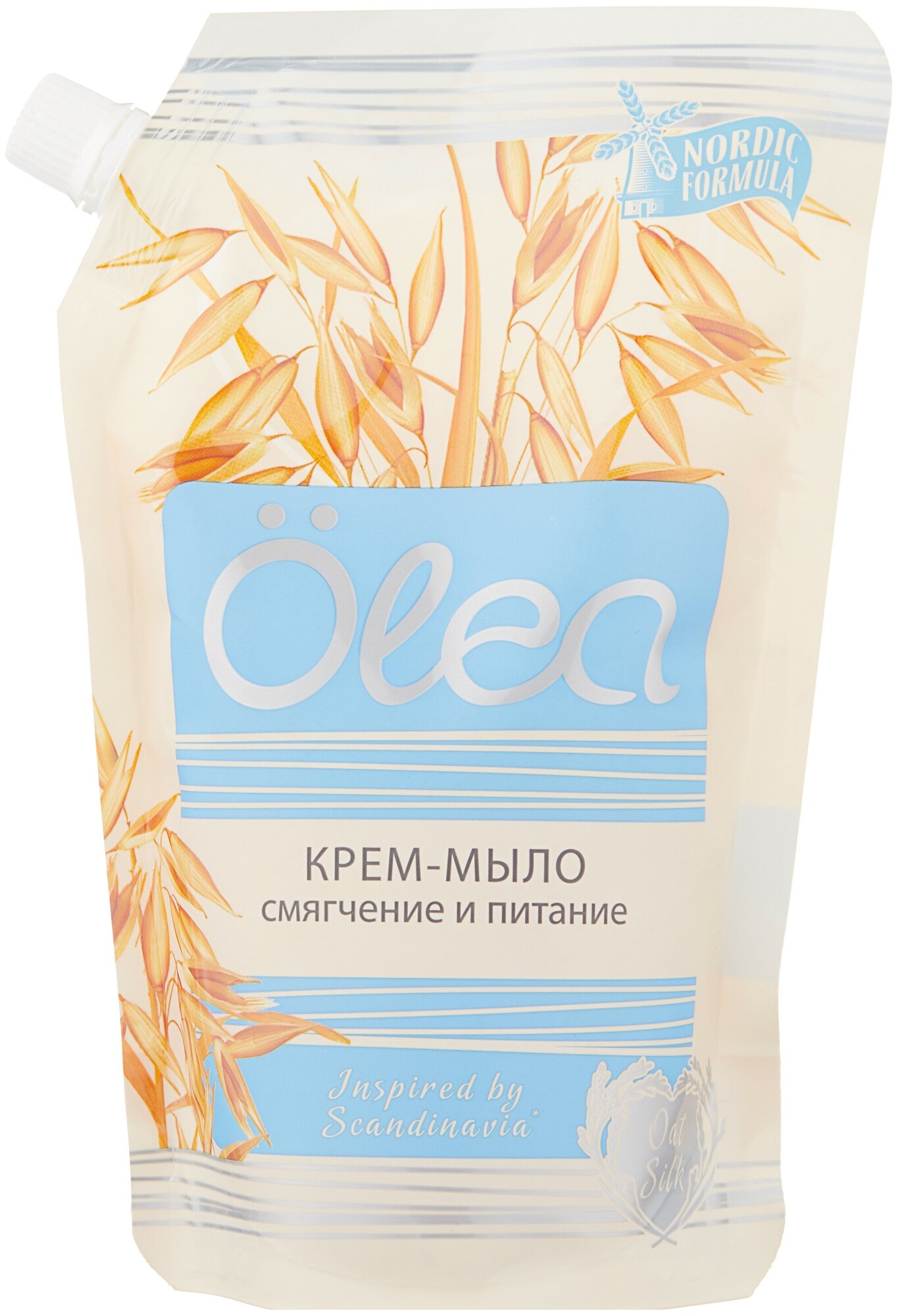 Крем-мыло OLEA Oat silk Cмягчение и питание 500 мл
