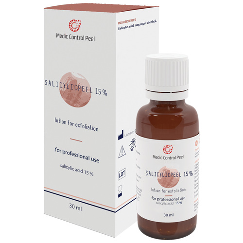 Пилинг салициловый SALICYLICPEEL 15% Medic Control Peel (Лосьон для поверхностного химического пилинга), 30 мл