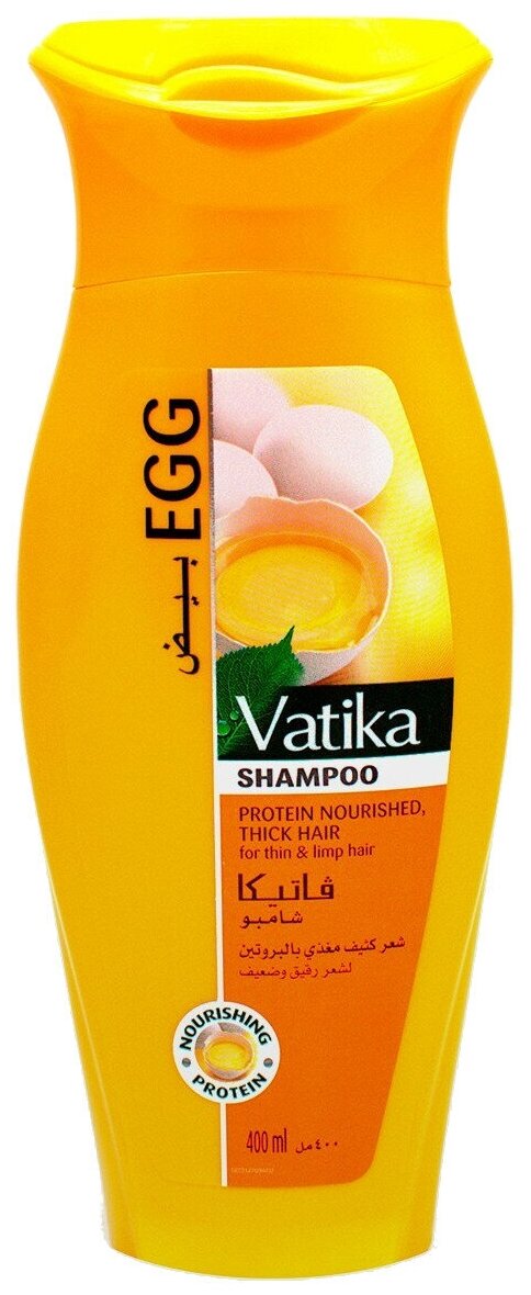 Vatika шампунь Egg Protein Nourished, Thick Hair, 400 мл