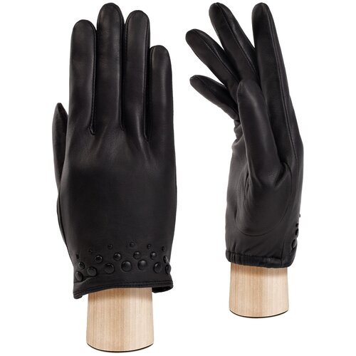 фото Перчатки eleganzza зимние, подкладка, размер 7.5, черный