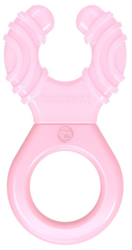 Охлаждающий прорезыватель Twistshake (Teether Cooler). Пастельный розовый (Pastel Pink). Возраст 2+m