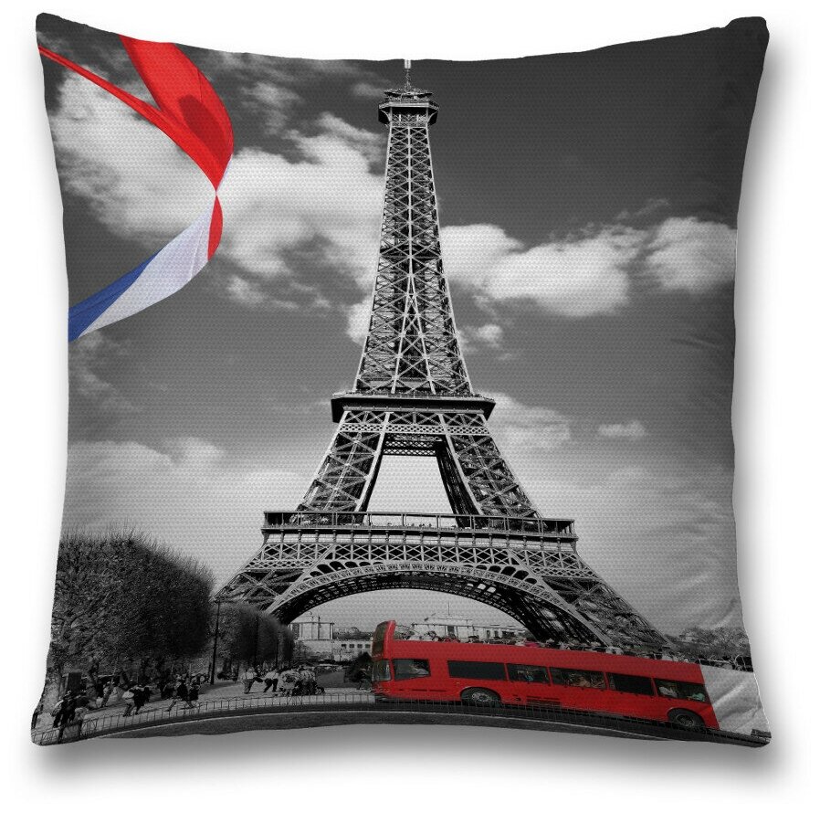 Чехол для подушки JoyArty Облачный Париж (sl_244894)