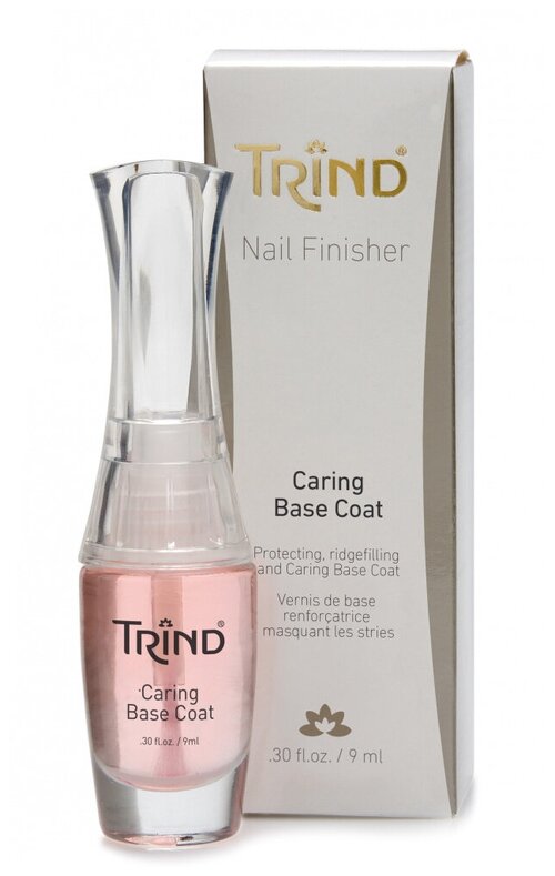 Trind Базовое покрытие Caring Base Coat, прозрачный, 9 мл