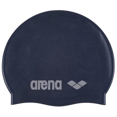 фото Шапочка для плавания arena classic silicone jr 91670, denim/silver