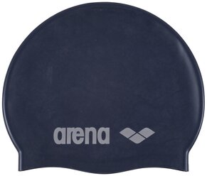 Шапочка для плавания arena Classic Silicone Jr 91670, denim/silver