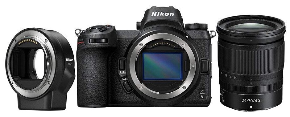 Цифровая фотокамера Nikon Z6 Kit 24-70/4 S + переходник FTZ