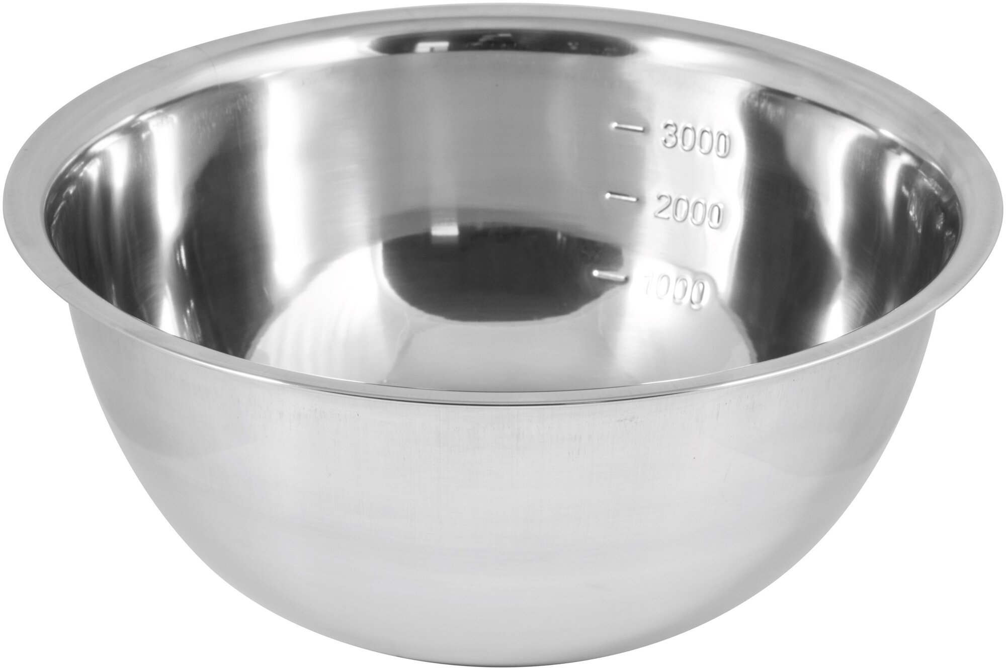 Миска (MALLONY Миска Bowl-Roll-28, объем 4300 мл, из нерж стали, зеркальная полировка, диа 28 см (003279))