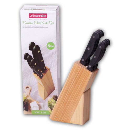 фото "нож для чистки овощей из стали с покрытием ""non-stick"" и пластиковой ручкой (лезвие 7см)" kamille