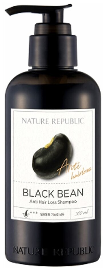 NATURE REPUBLIC шампунь Black Bean Anti Hair Loss против выпадения волос, 300 мл