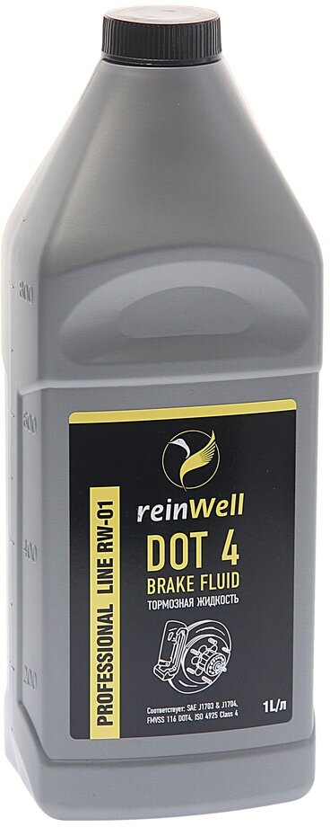 Жидкость тормозная DOT-4 1л REINWELL 3205