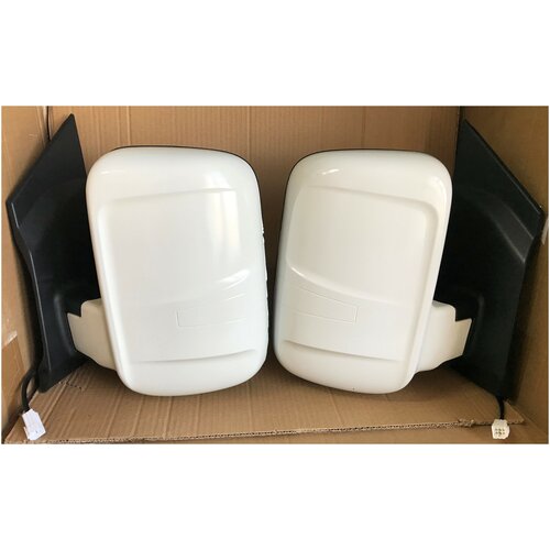 Зеркала для а/м Газель Некст белые, нового образца, с ручным приводом и подогревом (комплект)