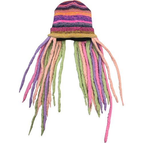 фото Шапка бини anru, размер универсальный, синий, зеленый