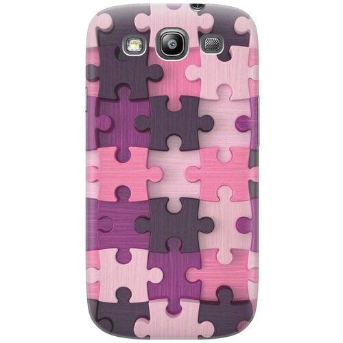фото Cиликоновый чехол на samsung galaxy s3 / самсунг с3 с принтом "сиреневый паззл" gosso