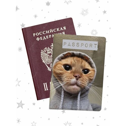 Обложка для паспорта pass-59, бежевый
