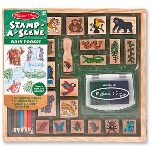 фото "творчество" набор печатей "джунгли" melissa doug 2423m melissa & doug