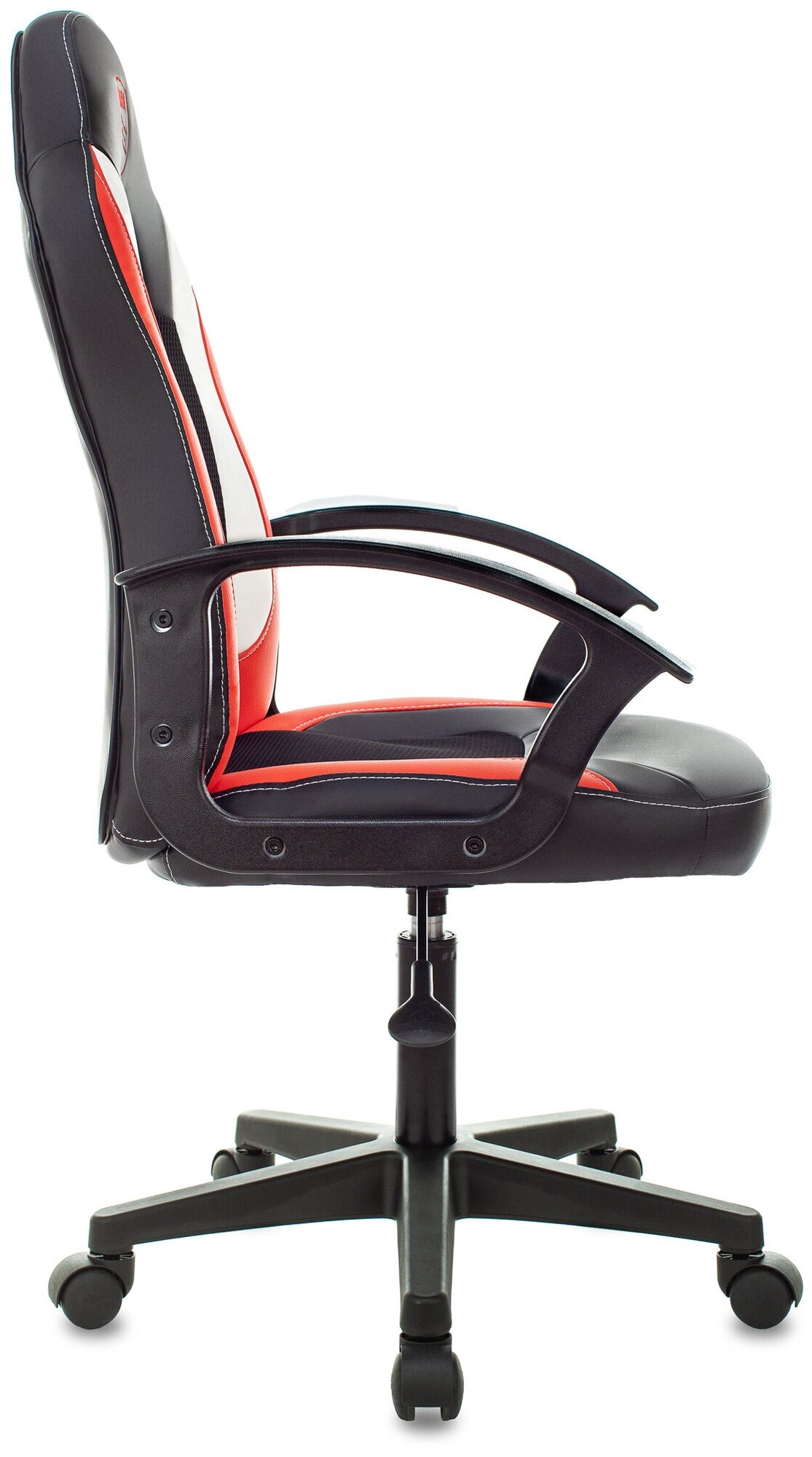 Кресло игровое ZOMBIE 11LT RED черный/красный, текстиль/эко. кожа, крестовина пластик