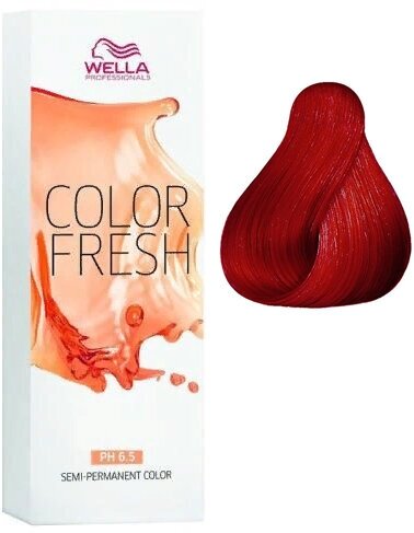 Wella Professionals Color fresh Теплые тона 75 мл, оттенок 7/44, 7/44 блонд красный интенсивный (Wella Professionals, ) - фото №5