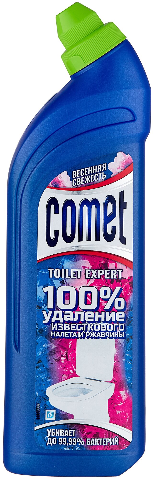 Гель для туалета весенняя свежесть Comet, 700 мл, 790 г - фотография № 1