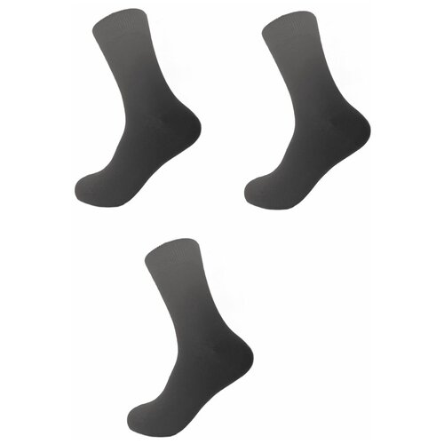 фото Мужские носки naitis, 3 пары, классические, размер 29, серый