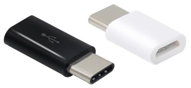 Переходник USB Micro на Type-C, для мобильного телефона [белый]