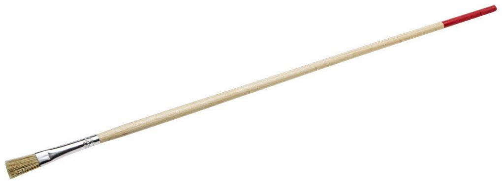 Плоская тонкая кисть STAYER Universal 5 мм светлая натуральная щетина деревянная ручка (0124-02)