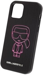 Панель-накладка Karl Lagerfeld Metal logo Hard Black для iPhone 12/12 Pro