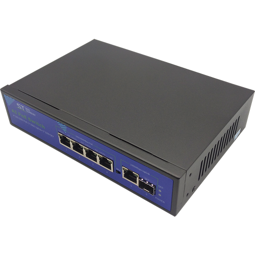 Коммутатор 4 PoE порта ST-S42POE(4G/1G/1S/65W/А) PRO (версия 2)