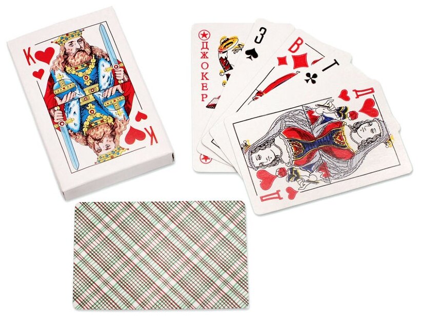 MILAND игральные карты ИН-0420 54 шт. белый/красный/зеленый