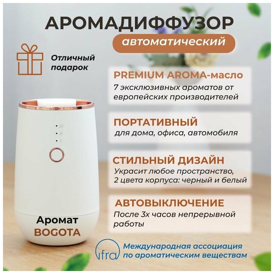 Ароматизатор воздуха для дома, портативный аромадиффузор BOGOTA