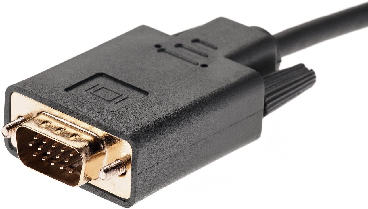 Кабель-переходник сигнальный HDMI-VGA 1.8m CG596-1.8M Vcom - фото №11
