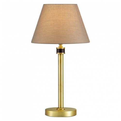 фото Настольная лампа декоративная lumion, 1х40w, латунь, размеры (мм)-270x515, плафон - бежевый