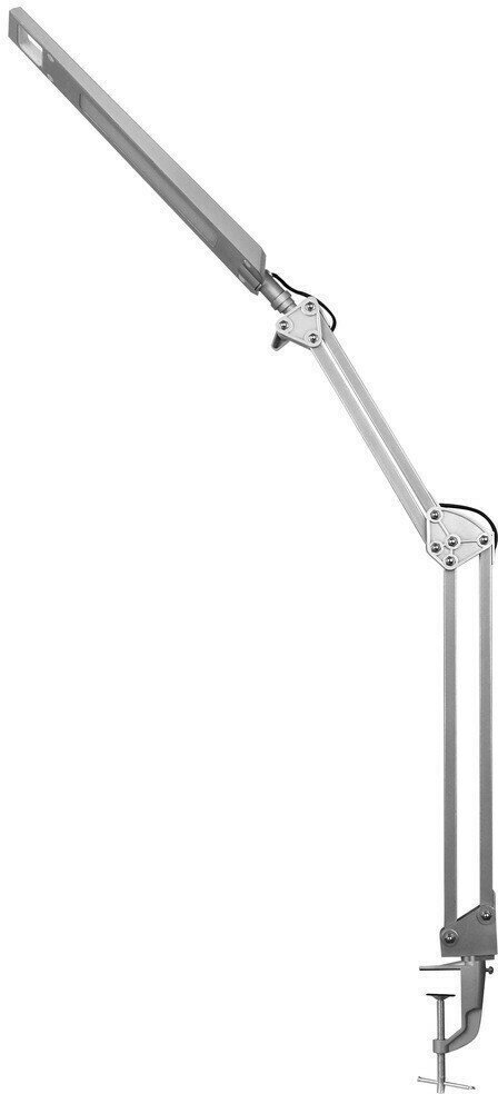 Лампа настольная на струбцине (13528) KD-821 C03 серебро