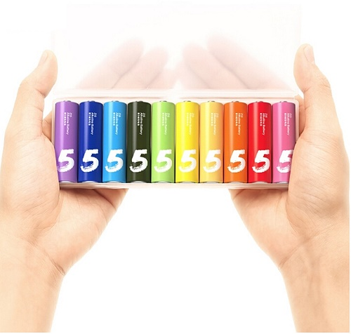 Набор батареек Xiaomi ZMI Rainbow 5 AA (10 шт)