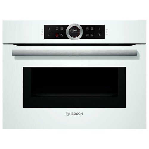 Встраиваемый электрический духовой шкаф Bosch CMG633BW1 белый, 45 л, 4D-горячий воздух — купить, цена, характеристики