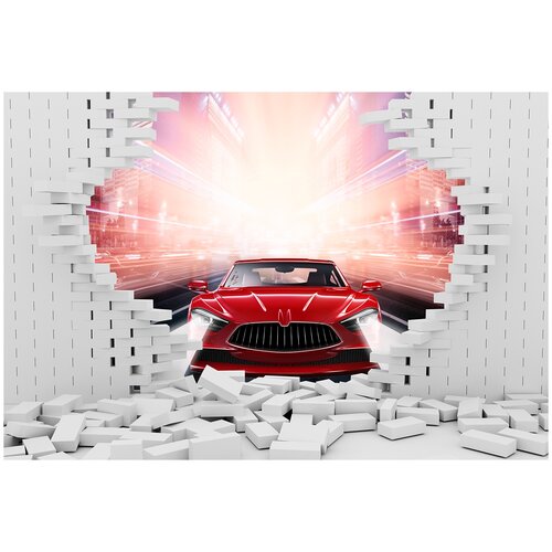 Фотообои/P коллекцияКрасный спорткар 400х270