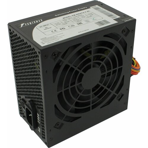 Блок питания Powerman PM-600ATX-F-BL 600 Вт черный 600W ATX Ver22 2444 pin 2x68 pin fan 120mm 369900₽