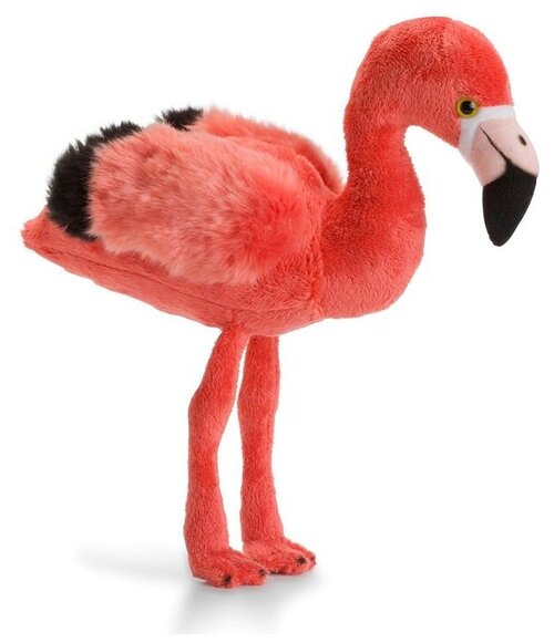 Игрушка мягконабивная LEOSCO Фламинго, жесткие гнущиеся ножки, 23 см