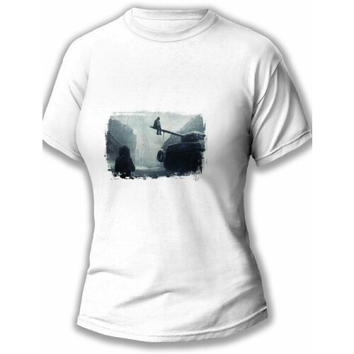 фото Футболка размер l, белый будь на стиле