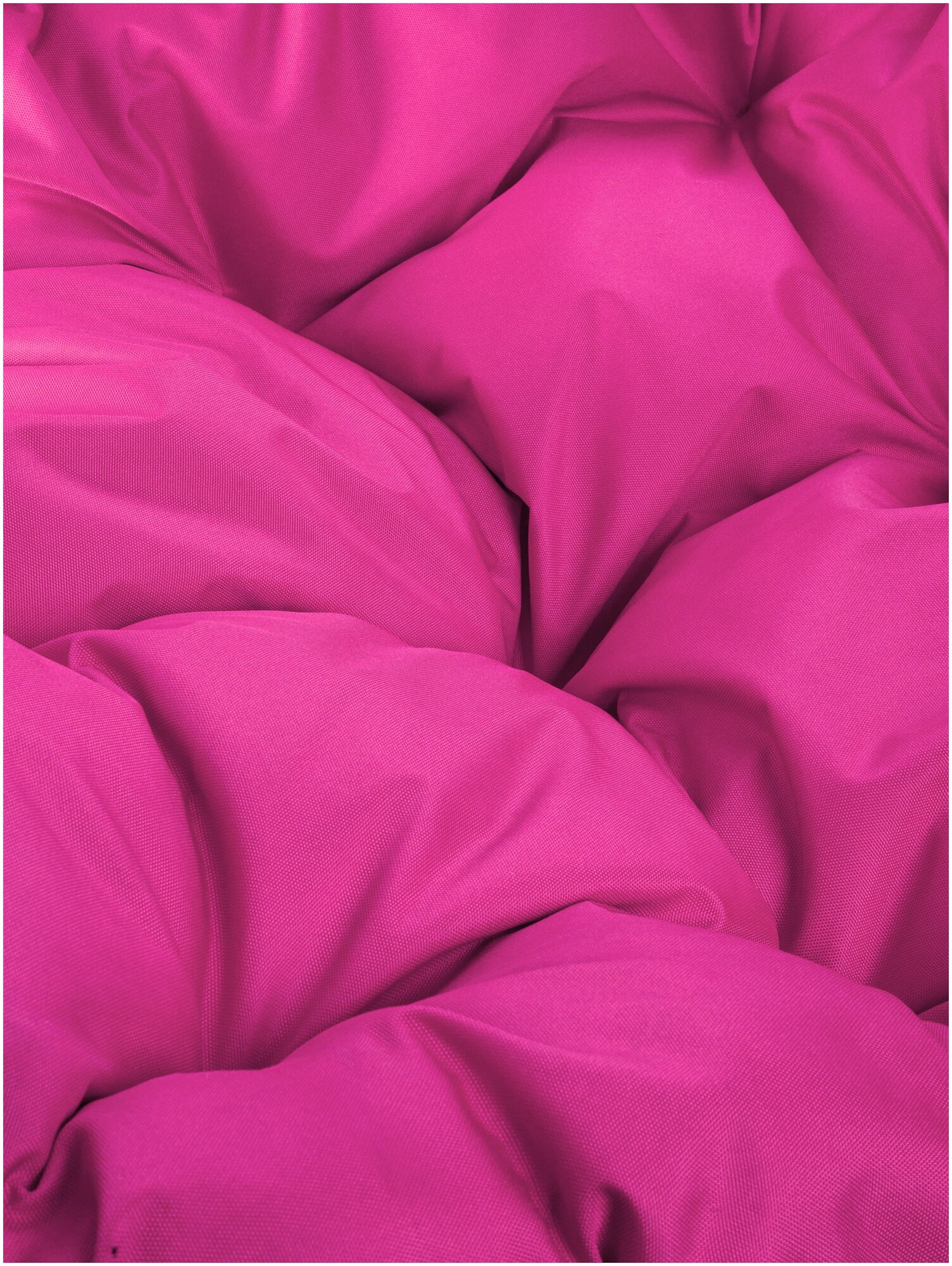 Подвесное кресло m-group капля ротанг белое, розовая подушка - фотография № 16