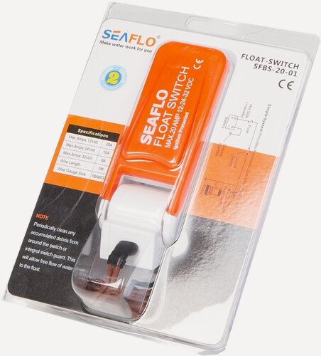 Изображение товара Переключатель автоматический поплавковый SeaFlo, 12V/24V