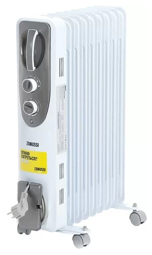 Масляный обогреватель Zanussi Espressione ZOH/ES-09WN 2000W - фотография № 9