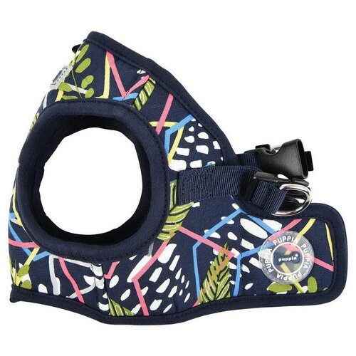 Шлейка Puppia Botanical harness B, обхват шеи 40  см, синий, XL