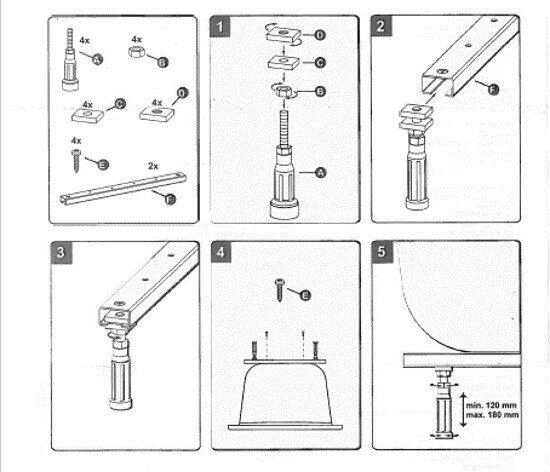 Ножки для ванны Ideal Standard Sirius B156467 - фотография № 4