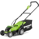 Аккумуляторная газонокосилка Greenworks G40LM35K4, 4 А·ч, с АКБ и ЗУ, 35 см - изображение