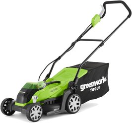 Газонокосилка аккумуляторная Greenworks, 40V, G40LM35K4, 35 см, c 1хАКБ 4 А.ч и ЗУ 2501907UB